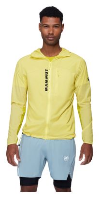 Giacca antivento Mammut Aenergy WB Hooded Giallo Uomo