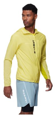 Giacca antivento Mammut Aenergy WB Hooded Giallo Uomo