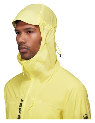 Giacca antivento Mammut Aenergy WB Hooded Giallo Uomo
