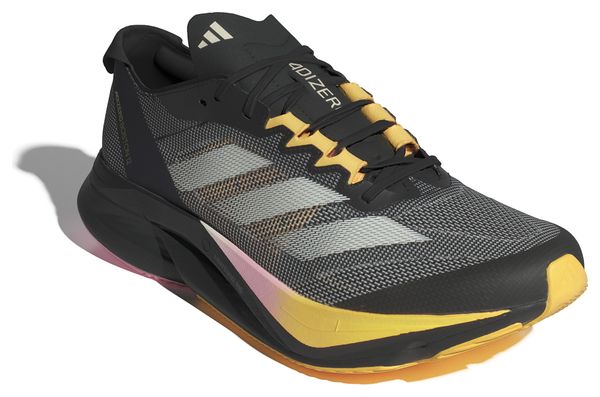 Chaussures Running adidas Adizero Boston 12 Noir/Rose/Orange Homme