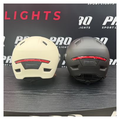 Casque de vélo Clearview visières et éclairage NTA 8776 beige