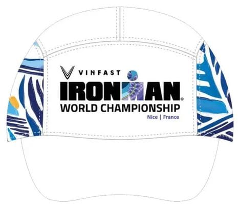 Ironman Wereldkampioenschap Nice 2024 Evenement Tech Cap Wit/Blauw
