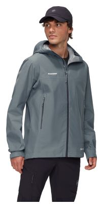 Mammut Crater Light Hs Giacca impermeabile con cappuccio Uomo Grigio