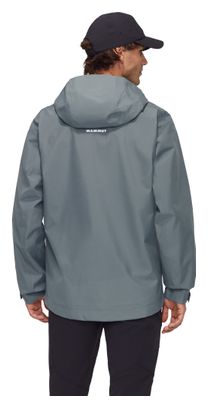 Mammut Crater Light Hs Giacca impermeabile con cappuccio Uomo Grigio