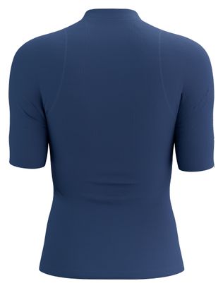 Maglia a maniche corte Compressport Trail Racing Postural Blue Donna