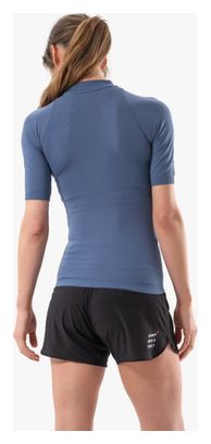 Maglia a maniche corte Compressport Trail Racing Postural Blue Donna
