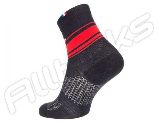 Par de calcetines RAFAL BOA negro rojo