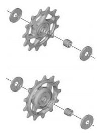 Pair of Shimano SLX RD-M7100 / RD-M7120 Rollers