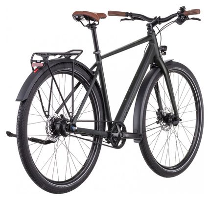 Vélo de Voyage Cube Travel Pro Shimano Nexus 8V Courroie 700 mm Noir Vert 2022