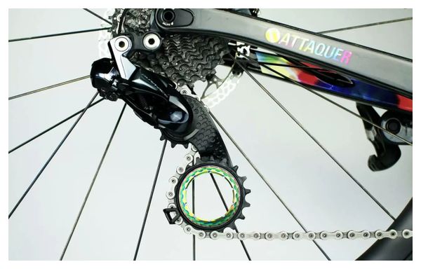 AbsoluteBlack Hollowcage Screed for Ultegra / Dura Ace 11 S Rainbow