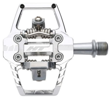HT Clipless Pedals T1 Silver