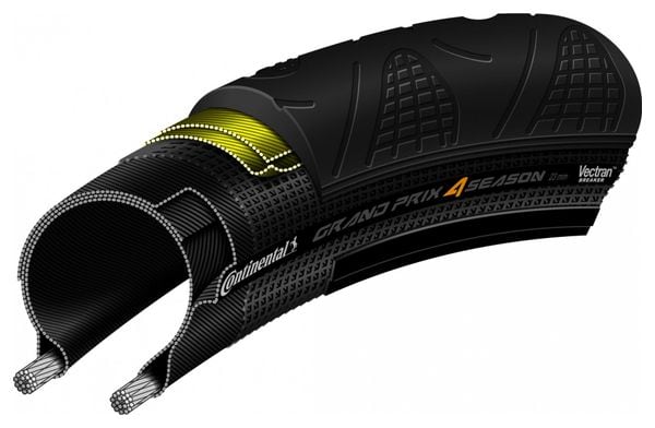 Continental Grand Prix 4-Season Black Edition 700 mm Road Tire Tubetype Folding Vectran Breaker DuraSkin