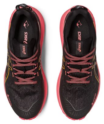 Chaussures de Trail Running Asics Gel Trabuco 11 GTX Noir Rose Femme