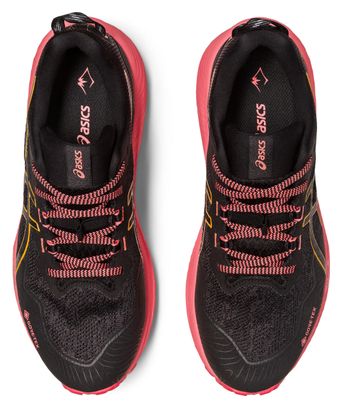Asics Gel Trabuco 11 GTX Black Pink Women's Trail Running Shoes