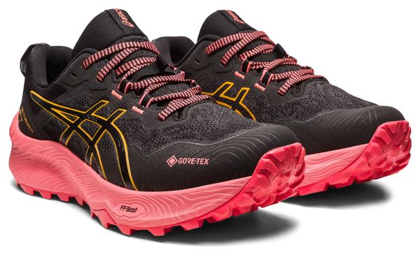Asics Gel Trabuco 11 GTX Black Pink Women's Trail Running Shoes