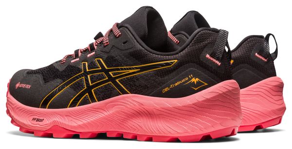 Asics Gel Trabuco 11 GTX Black Pink Women's Trail Running Shoes