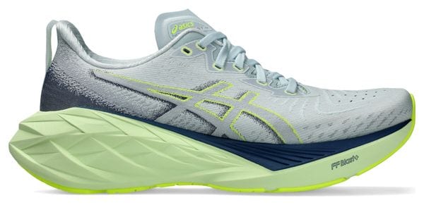 Chaussures Running Asics Novablast 4 Bleu Vert Femme