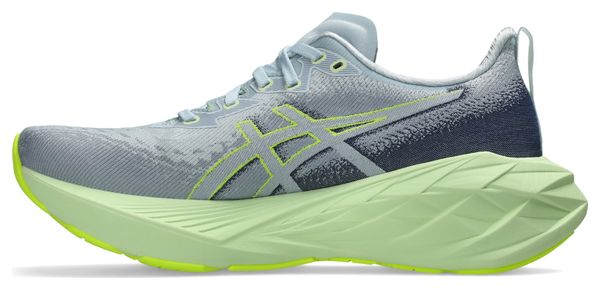 Chaussures Running Asics Novablast 4 Bleu Vert Femme