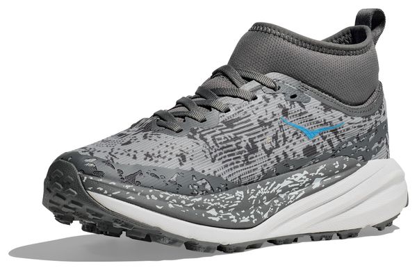 Chaussures Trail Hoka Speedgoat 6 Mid GTX Gris/Bleu Femme