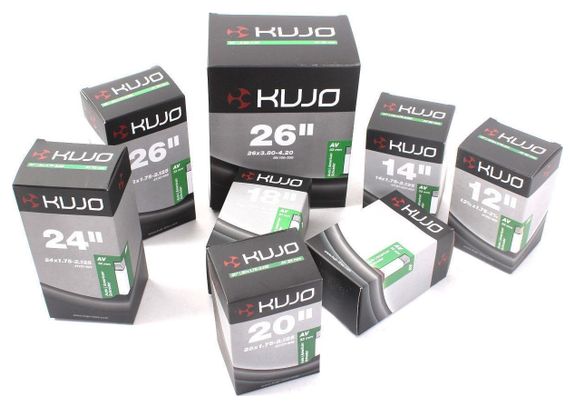 Chambre à air vélo KUJO 20 x 1 75–2 125 pouces AV