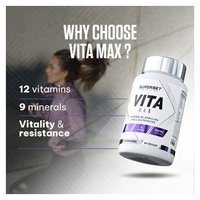 Vita Max (60 Caps) - Superset Nutrition - Multivitamines