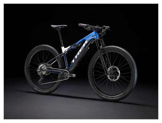 Trek E-Caliber 9.8 Vollgefedertes Elektro-MTB Shimano XT 12V 29'' Gloss Alpine Navy Smoke 2022