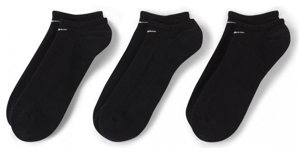 Calcetines (x3) Nike Everyday Cushioned Negro Unisex