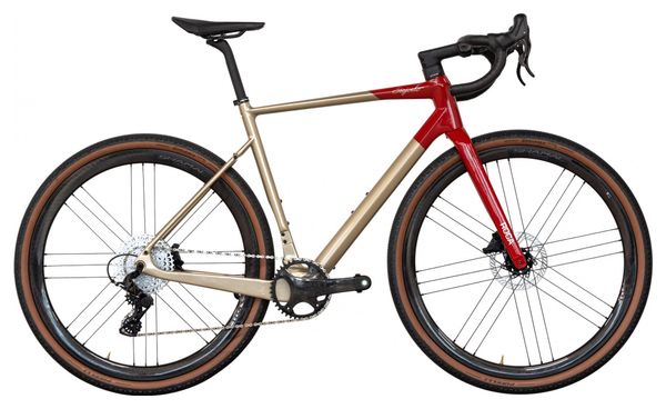 Gravel Bike Stajvélo Roca Campagnolo Ekar 13V 700 mm Beige / Rouge 2023