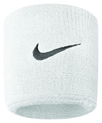 Muñequeras Nike Swoosh Terry Blanco (Par)