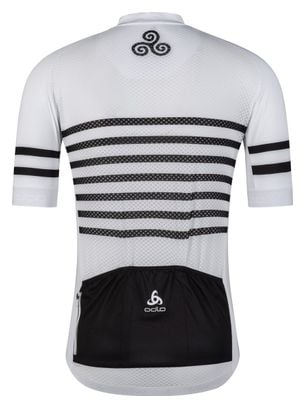 Odlo Perf Bretagne Short Sleeve Jersey Black / White