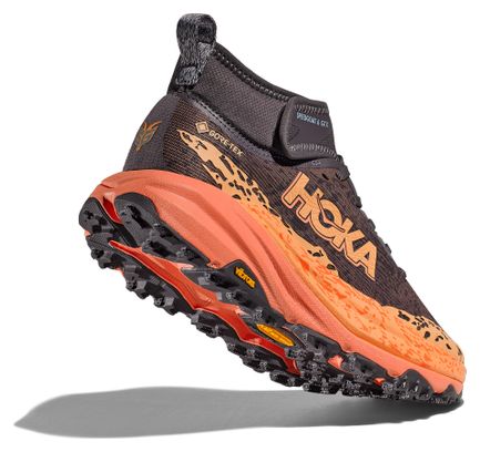 Hoka Speedgoat 6 Mid GTX Trailrunning-Schuhe Violett/Koralle Damen