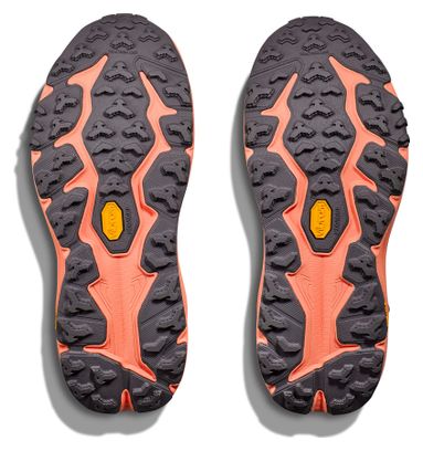 Hoka Speedgoat 6 Mid GTX Trailrunning-Schuhe Violett/Koralle Damen