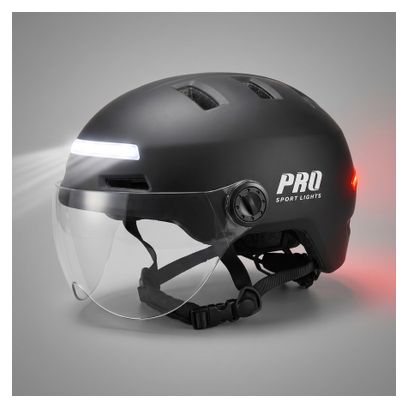 Casque de vélo Clearview visières et éclairage NTA 8776 unisexe