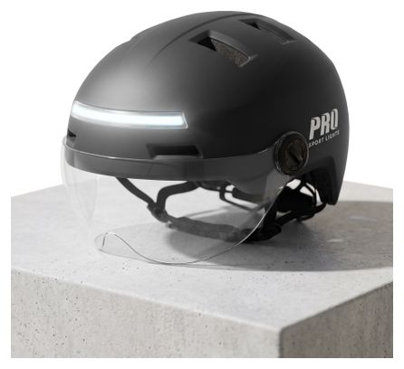 Casque de vélo Clearview visières et éclairage NTA 8776 unisexe