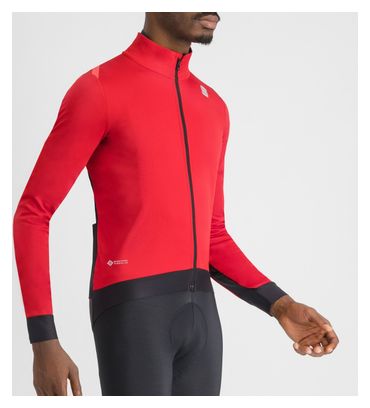 Chaqueta de manga larga Sportful Fiandre Pro Medium Roja para hombre