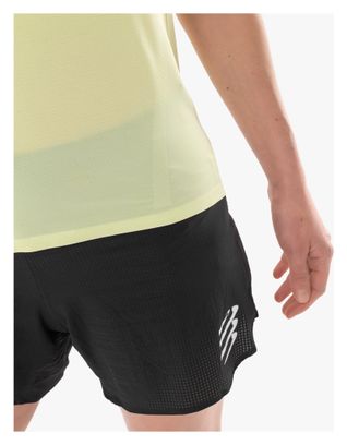 Maillot de manga corta Compressport Trail Racing Verde Mujer