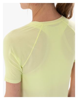 Maillot de manga corta Compressport Trail Racing Verde Mujer
