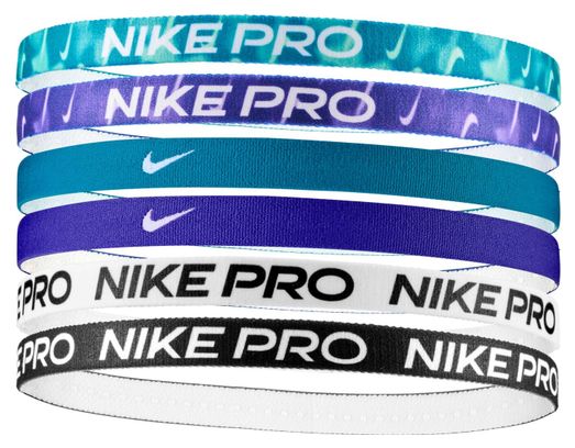 Nike Flex Classic Printed Mini Headbands (x6) Mehrfarbig