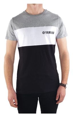 Tee-shirt Blanc Noir Homme Yamaha