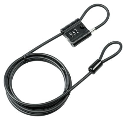 BURG-WÄCHTER Câble antivol avec serrure Snap+Lock 300 Noir