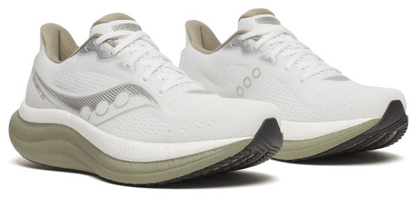 Saucony Triumph 23 Laufschuhe Weiß/Khaki Herren