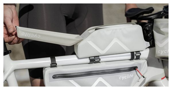 Sacoche de Cadre Cyclite Top Tube Bag Medium / 03 | 1.1 L | Gris Clair