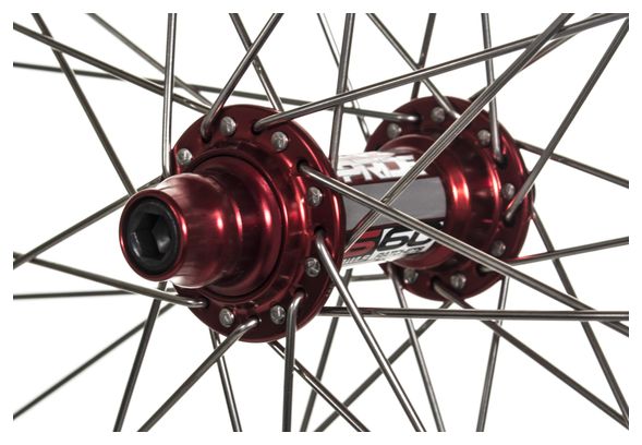 PRIDE RACING RIVAL PRO SX 24'' Wheelset Red