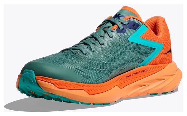 Chaussures de Trail Running Hoka Zinal Vert Orange