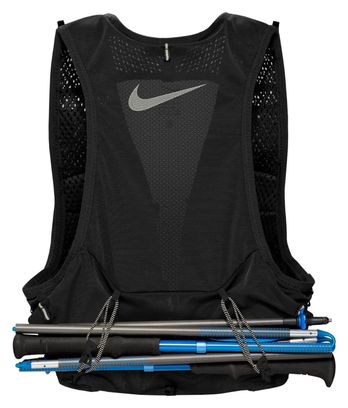 Nike Run 5L Trinkrucksack + 2 Flaschen 500 ml Schwarz Unisex