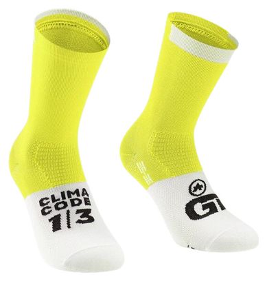Assos GT Socks C2 Gelb/Weiß