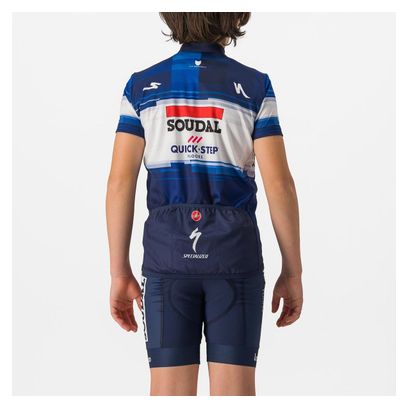 Maglia a manica corta Castelli Soudal Quick Step 2023 Bambino Blu/Bianco
