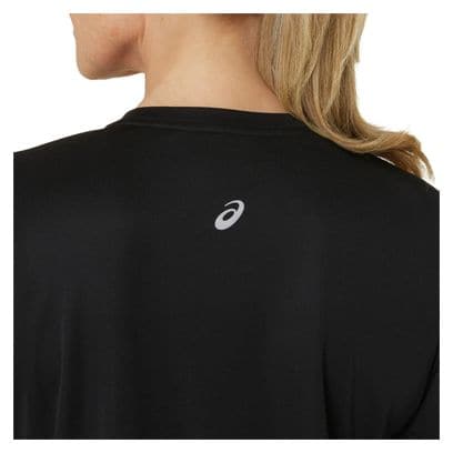 Maillot manches longues Femme Asics Fujitrail Logo Noir Rose