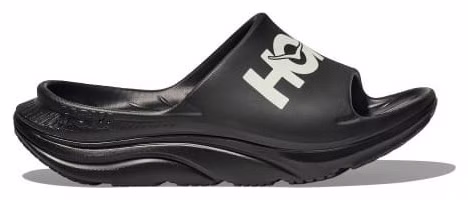 Hoka Ora Athletic Slide Recovery Shoes Black/White Unisex