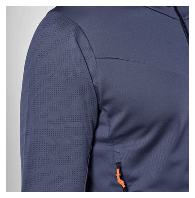 Forro polar de hombre Salewa Sella Crevasse Hoodie Azul